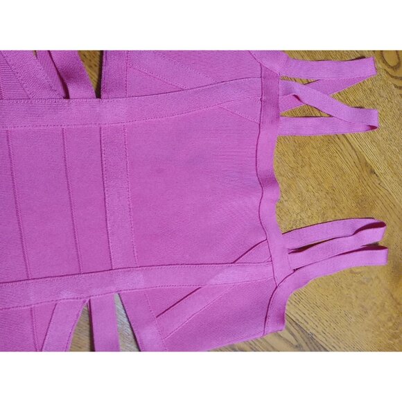 GUESS Dress Womens SMALL PINK BODYCON Party Preowned Casual Work Date Used Chic - Picture 5 of 9